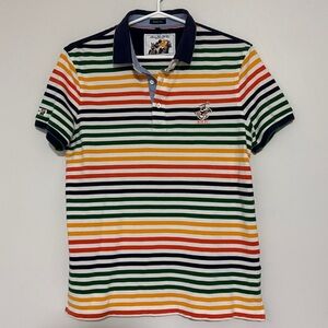 64. Beverly Hills Polo Club 1982 Collared Multicolored Shirt